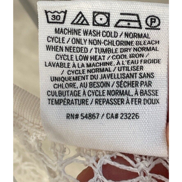 Victoria's Secret PINK Women's Racerback Open-Knit Crochet Cami Tank Top Sz M/L - Picture 10 of 11